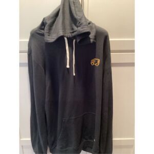 Marine Layer Twill Terry Pullover Hoodie Sz XL Blue Gray SOFT